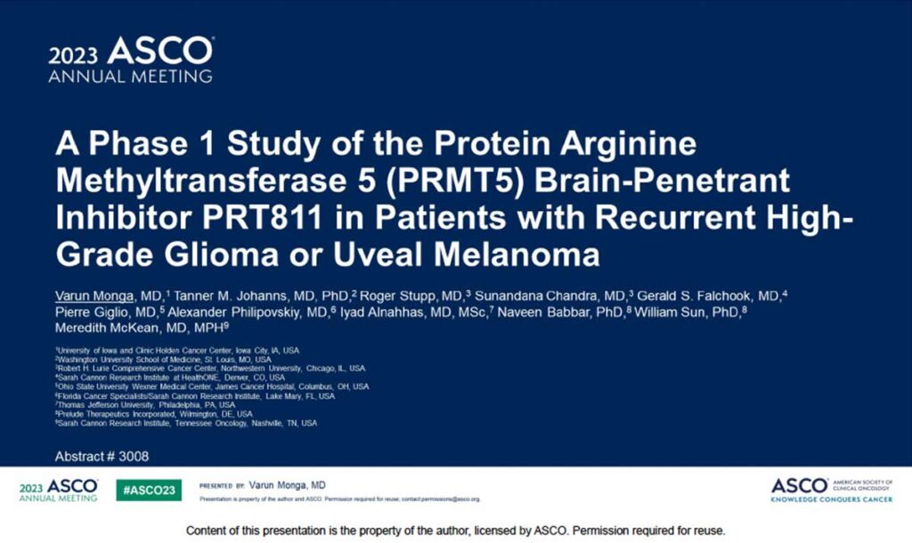 A-Phase-1-Study-of-the-Protein-Arginine-Methyltransferase-5-PRMT5-Brain-Penetrant-Inhibitor-PRT811-in-Patients-with-Recurrent-High-Grade-Glioma-or-Uveal-Melanoma-thumb-1024x610